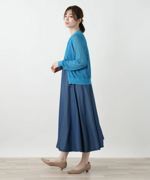 Leilian / レリアン その他アウター | メッシュ編みニットブルゾン | 詳細9