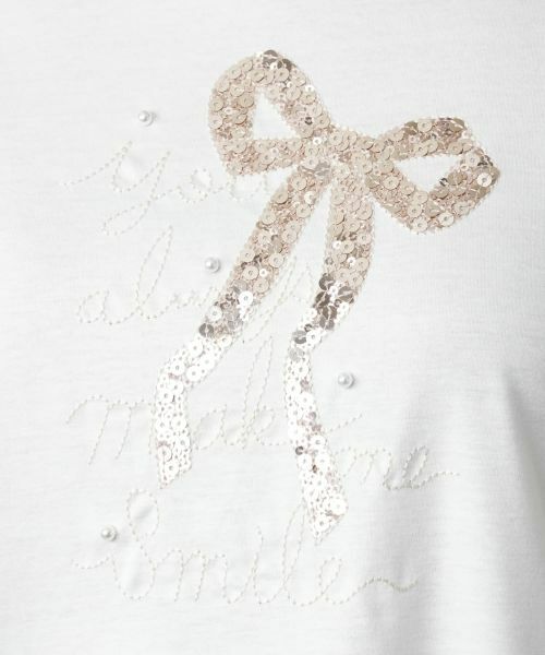 Leilian / レリアン Tシャツ | スパンコール刺繍カットソー【Leilian WHITE LABEL】 | 詳細19