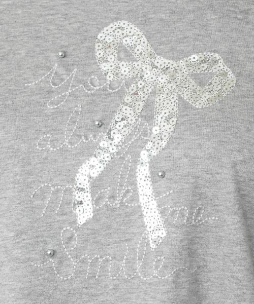 Leilian / レリアン Tシャツ | スパンコール刺繍カットソー【Leilian WHITE LABEL】 | 詳細8