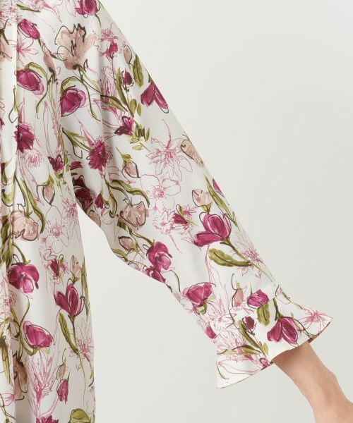 Leilian / レリアン シャツ・ブラウス | フラワー柄チュニックブラウス【Leilian WHITE LABEL】 | 詳細12