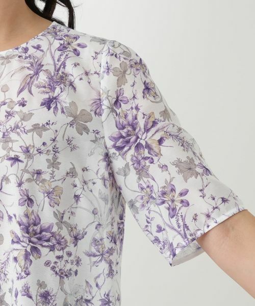 Leilian / レリアン シャツ・ブラウス | フラワー柄ブラウス【Leilian WHITE LABEL】 | 詳細12