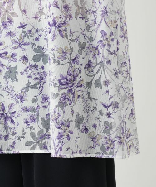 Leilian / レリアン シャツ・ブラウス | フラワー柄ブラウス【Leilian WHITE LABEL】 | 詳細13