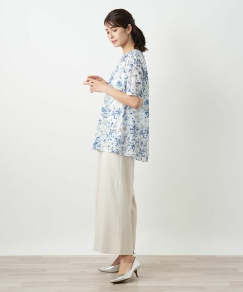 Leilian / レリアン シャツ・ブラウス | フラワー柄ブラウス【Leilian WHITE LABEL】 | 詳細2