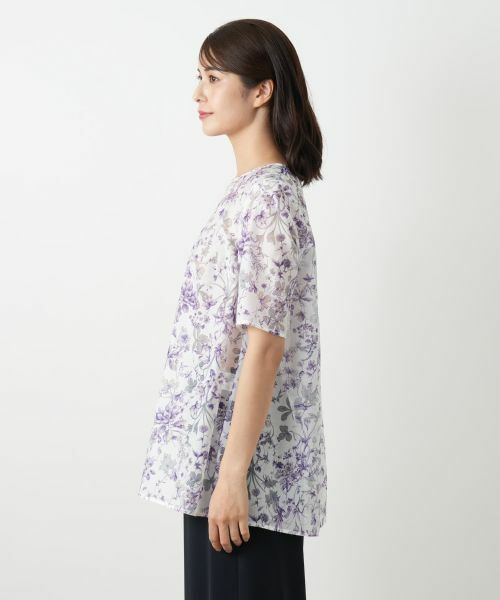 Leilian / レリアン シャツ・ブラウス | フラワー柄ブラウス【Leilian WHITE LABEL】 | 詳細8