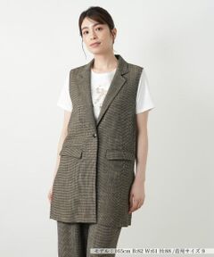 Leilian / レリアン テーラードジャケット | ラペルドベスト【Leilian WHITE LABEL】