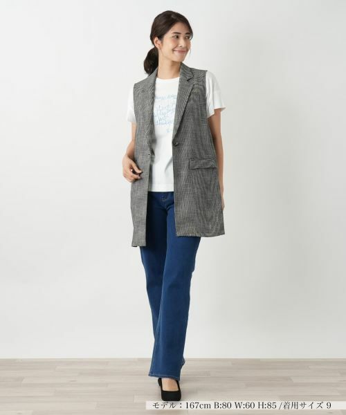 Leilian / レリアン テーラードジャケット | ラペルドベスト【Leilian WHITE LABEL】 | 詳細18