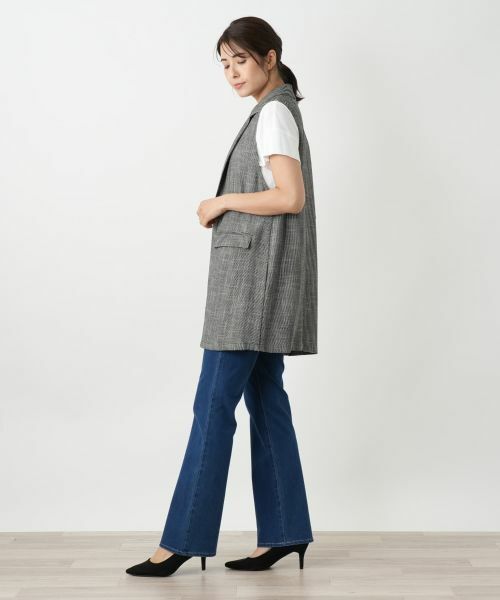 Leilian / レリアン テーラードジャケット | ラペルドベスト【Leilian WHITE LABEL】 | 詳細19