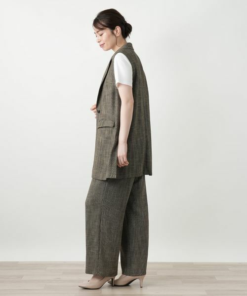 Leilian / レリアン テーラードジャケット | ラペルドベスト【Leilian WHITE LABEL】 | 詳細2