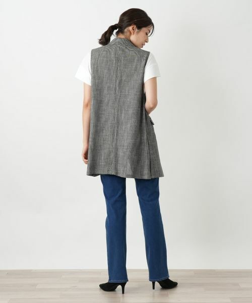 Leilian / レリアン テーラードジャケット | ラペルドベスト【Leilian WHITE LABEL】 | 詳細20