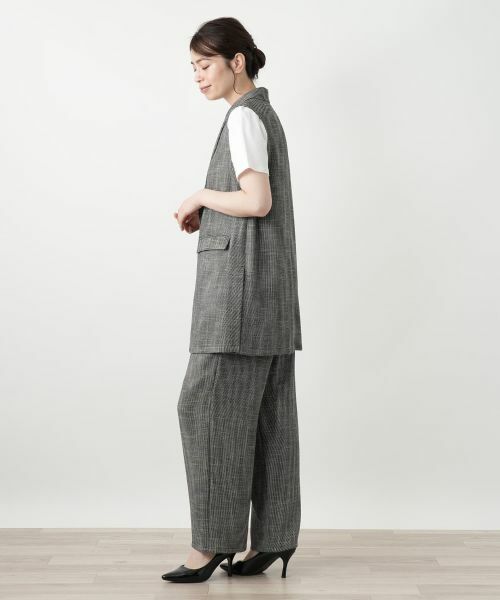 Leilian / レリアン テーラードジャケット | ラペルドベスト【Leilian WHITE LABEL】 | 詳細5