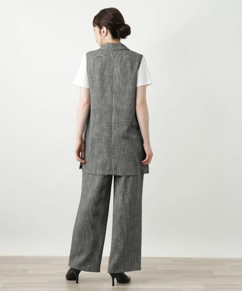 Leilian / レリアン テーラードジャケット | ラペルドベスト【Leilian WHITE LABEL】 | 詳細6