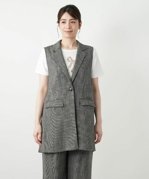 Leilian / レリアン テーラードジャケット | ラペルドベスト【Leilian WHITE LABEL】 | 詳細7