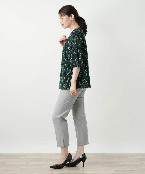 Leilian / レリアン シャツ・ブラウス | プリントタックブラウス【Leilian WHITE LABEL】 | 詳細2