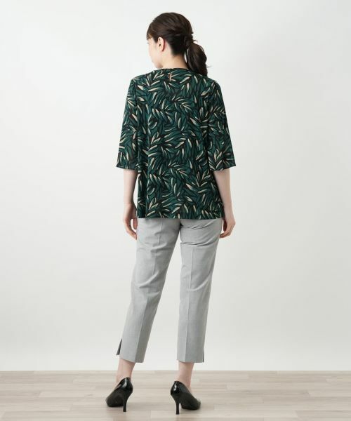 Leilian / レリアン シャツ・ブラウス | プリントタックブラウス【Leilian WHITE LABEL】 | 詳細3