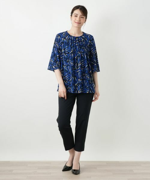 Leilian / レリアン シャツ・ブラウス | プリントタックブラウス【Leilian WHITE LABEL】 | 詳細4