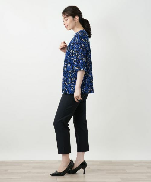 Leilian / レリアン シャツ・ブラウス | プリントタックブラウス【Leilian WHITE LABEL】 | 詳細5