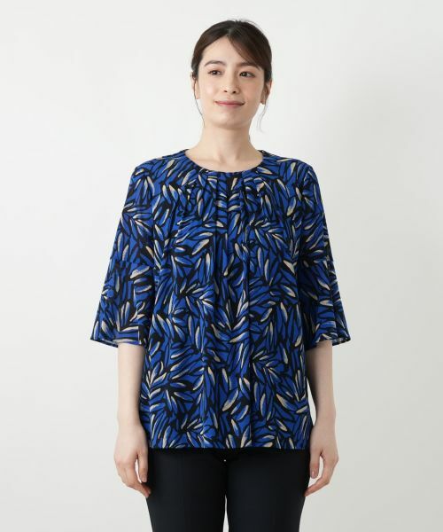 Leilian / レリアン シャツ・ブラウス | プリントタックブラウス【Leilian WHITE LABEL】 | 詳細7