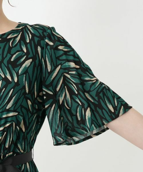 Leilian / レリアン ドレス | 洗えるプリントプリーツワンピース【パワーネット素材】【Leilian WHITE LABEL】 | 詳細14