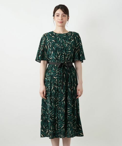 Leilian / レリアン ドレス | 洗えるプリントプリーツワンピース【パワーネット素材】【Leilian WHITE LABEL】 | 詳細8