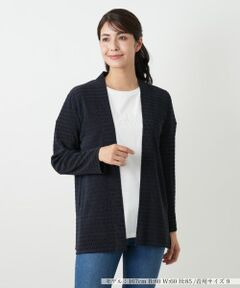 Leilian / レリアン シャツ・ブラウス | ボーダー羽織ブラウス【Leilian WHITE LABEL】