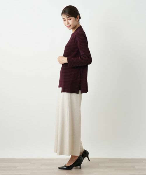 Leilian / レリアン シャツ・ブラウス | ボーダー羽織ブラウス【Leilian WHITE LABEL】 | 詳細5