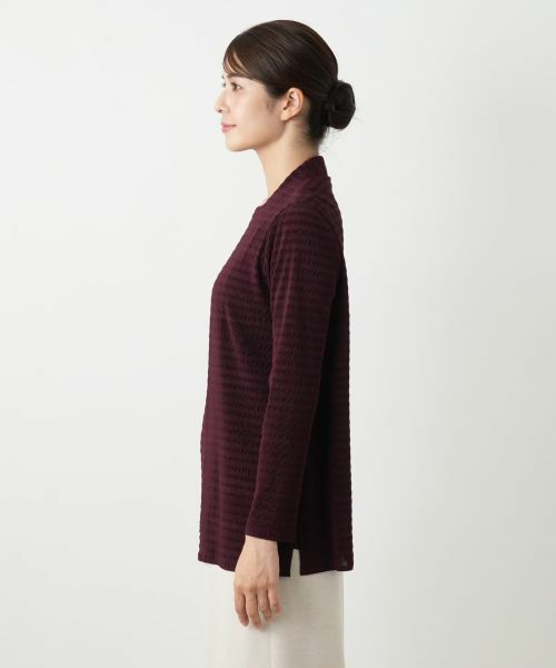 Leilian / レリアン シャツ・ブラウス | ボーダー羽織ブラウス【Leilian WHITE LABEL】 | 詳細8