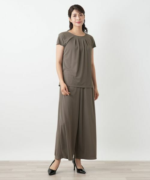 Leilian / レリアン カットソー | タックカットソー【Leilian WHITE LABEL】 | 詳細1