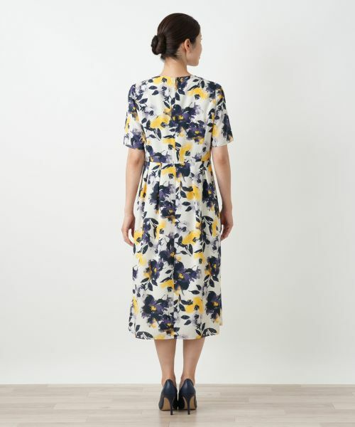 Leilian / レリアン ドレス | 洗える花柄フレアワンピース【Leilian WHITE LABEL】 | 詳細3