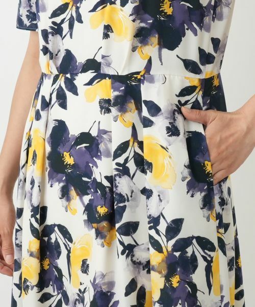 Leilian / レリアン ドレス | 洗える花柄フレアワンピース【Leilian WHITE LABEL】 | 詳細8