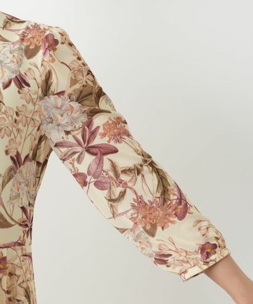 Leilian / レリアン ドレス | 洗える花柄フレアワンピース【パワーネット素材】【Leilian WHITE LABEL】 | 詳細10
