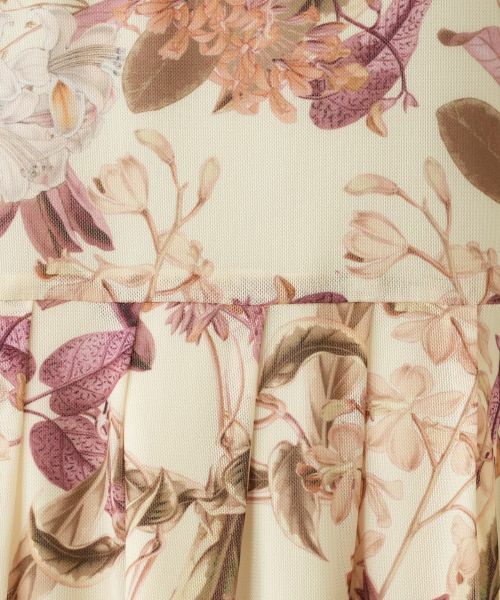 Leilian / レリアン ドレス | 洗える花柄フレアワンピース【パワーネット素材】【Leilian WHITE LABEL】 | 詳細13
