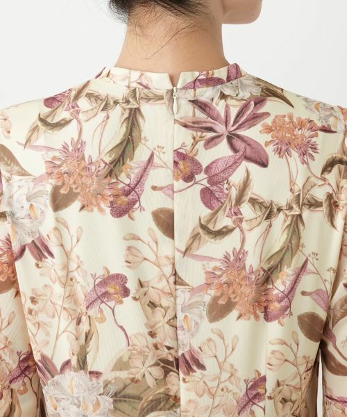 Leilian / レリアン ドレス | 洗える花柄フレアワンピース【パワーネット素材】【Leilian WHITE LABEL】 | 詳細8