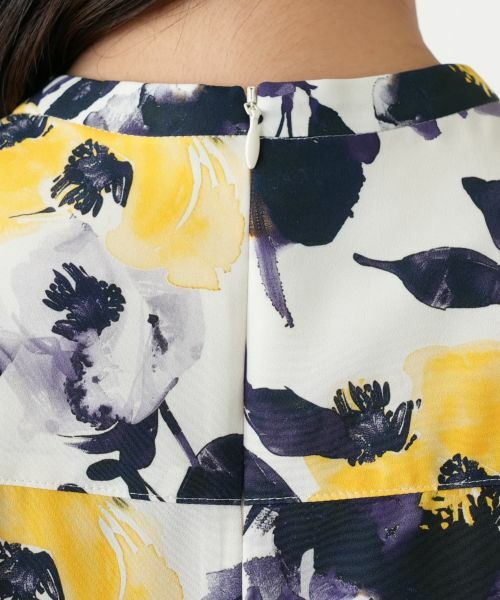 Leilian / レリアン シャツ・ブラウス | プリントタックブラウス【Leilian WHITE LABEL】 | 詳細10