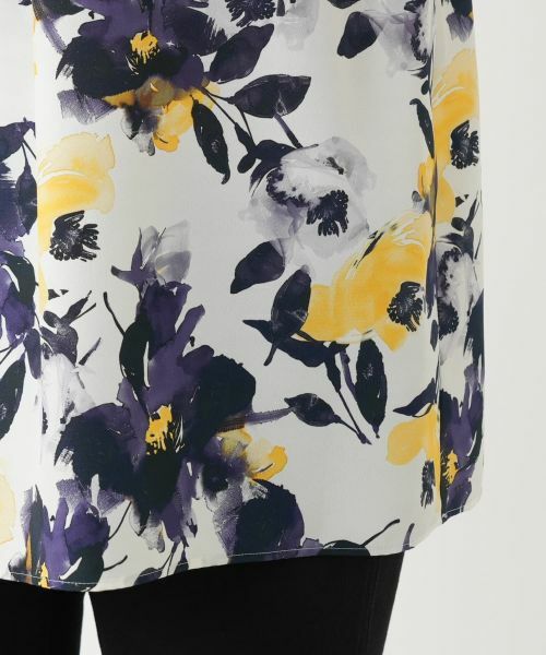 Leilian / レリアン シャツ・ブラウス | プリントタックブラウス【Leilian WHITE LABEL】 | 詳細11