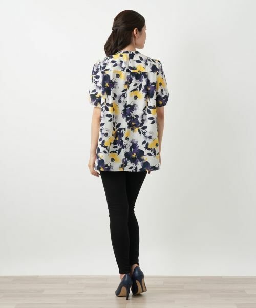 Leilian / レリアン シャツ・ブラウス | プリントタックブラウス【Leilian WHITE LABEL】 | 詳細3