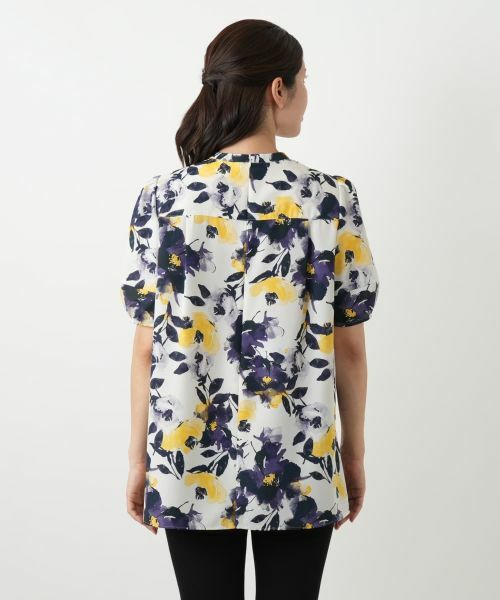 Leilian / レリアン シャツ・ブラウス | プリントタックブラウス【Leilian WHITE LABEL】 | 詳細6