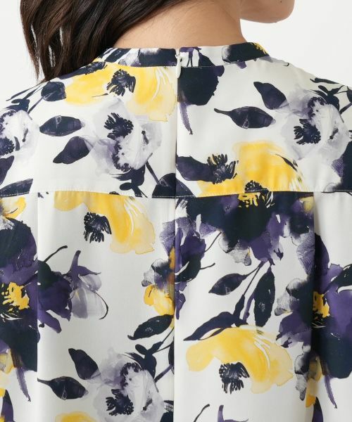 Leilian / レリアン シャツ・ブラウス | プリントタックブラウス【Leilian WHITE LABEL】 | 詳細8