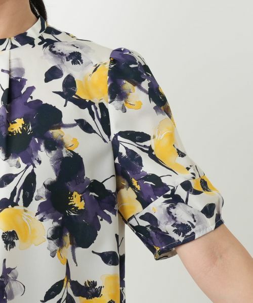 Leilian / レリアン シャツ・ブラウス | プリントタックブラウス【Leilian WHITE LABEL】 | 詳細9