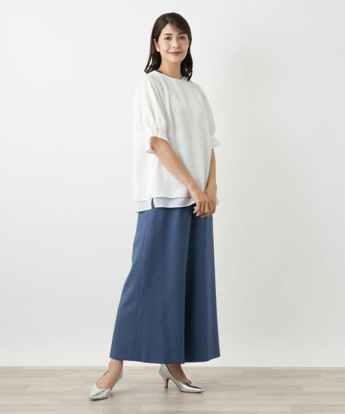 Leilian / レリアン シャツ・ブラウス | クルーネックブラウス【Leilian WHITE LABEL】 | 詳細1