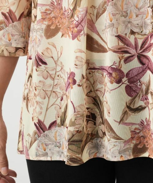 Leilian / レリアン シャツ・ブラウス | 花柄フレアブラウス【Leilian WHITE LABEL】 | 詳細11
