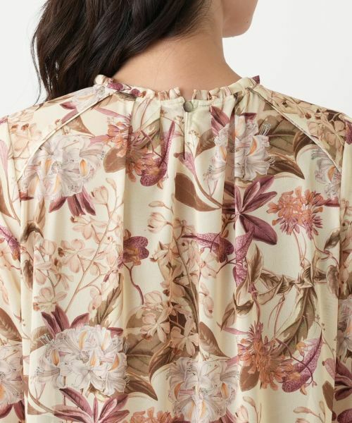 Leilian / レリアン シャツ・ブラウス | 花柄フレアブラウス【Leilian WHITE LABEL】 | 詳細8