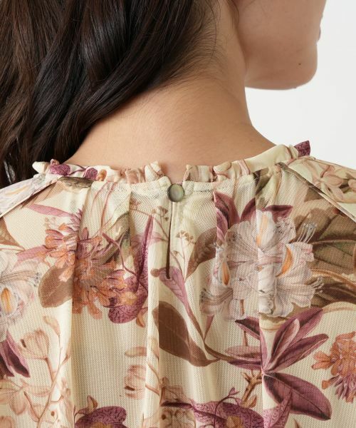 Leilian / レリアン シャツ・ブラウス | 花柄フレアブラウス【Leilian WHITE LABEL】 | 詳細9