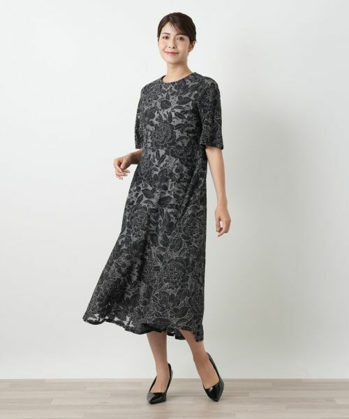 Leilian / レリアン ドレス | 刺繍フレアワンピース | 詳細1