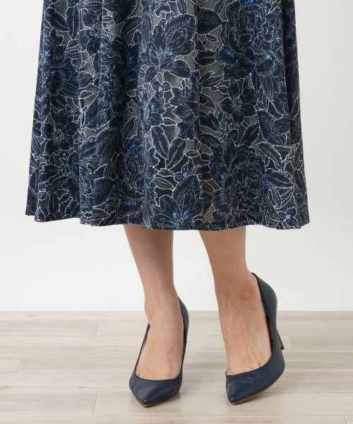 Leilian / レリアン ドレス | 刺繍フレアワンピース | 詳細13