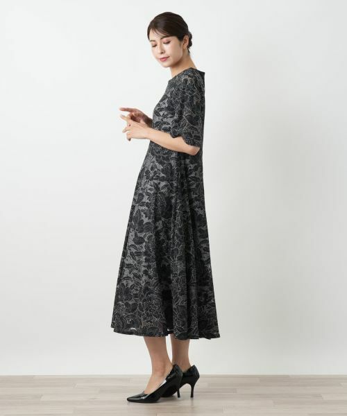 Leilian / レリアン ドレス | 刺繍フレアワンピース | 詳細2