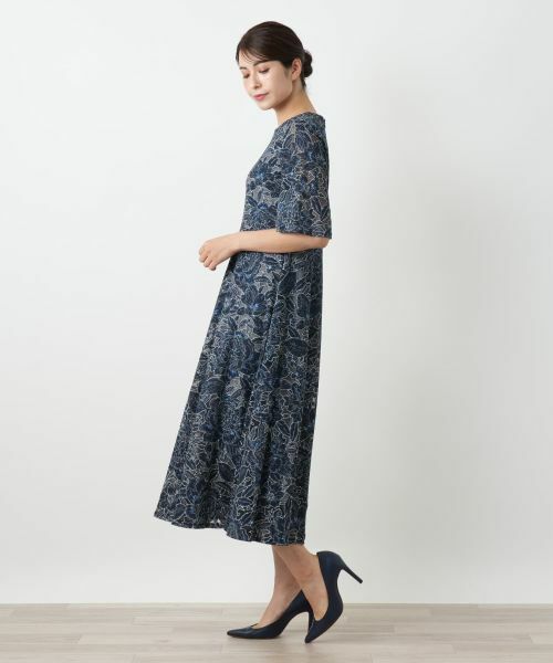 Leilian / レリアン ドレス | 刺繍フレアワンピース | 詳細5