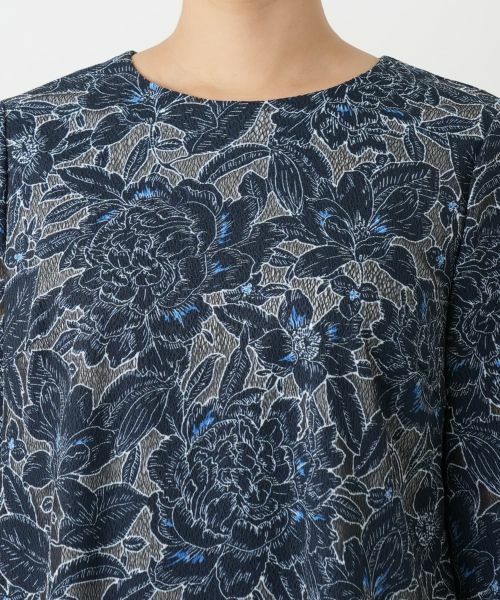 Leilian / レリアン シャツ・ブラウス | 刺繍クルーネックブラウス | 詳細10