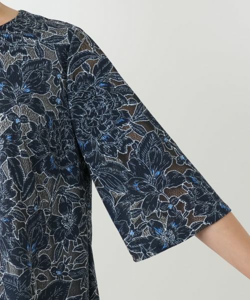 Leilian / レリアン シャツ・ブラウス | 刺繍クルーネックブラウス | 詳細13