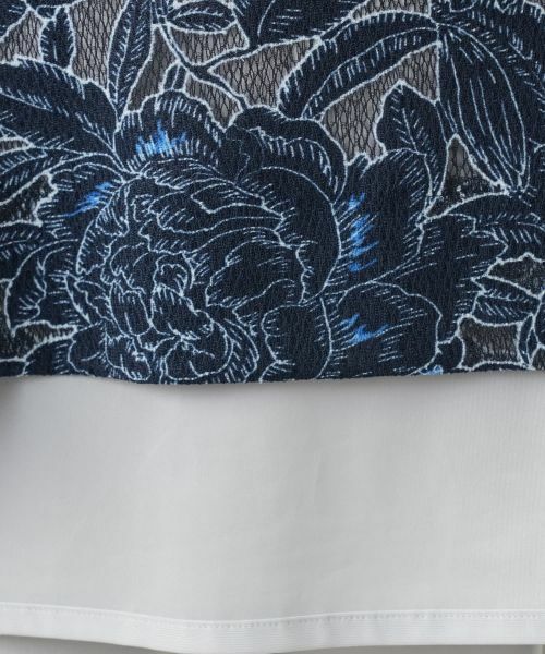 Leilian / レリアン シャツ・ブラウス | 刺繍クルーネックブラウス | 詳細15