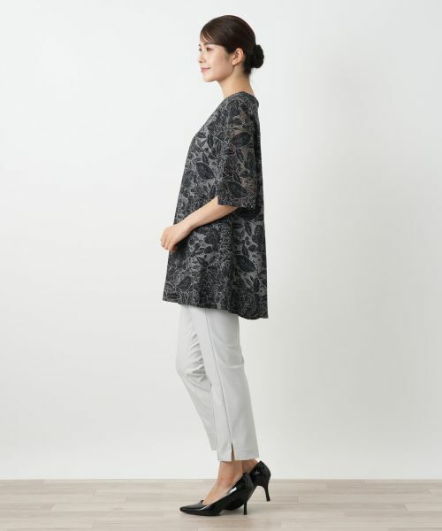 Leilian / レリアン シャツ・ブラウス | 刺繍クルーネックブラウス | 詳細2